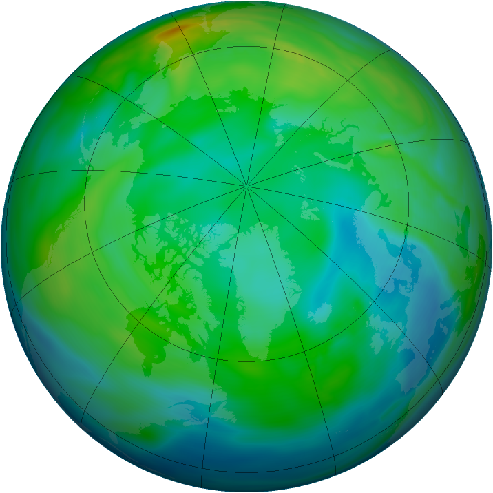 Arctic ozone map for 23 November 2006